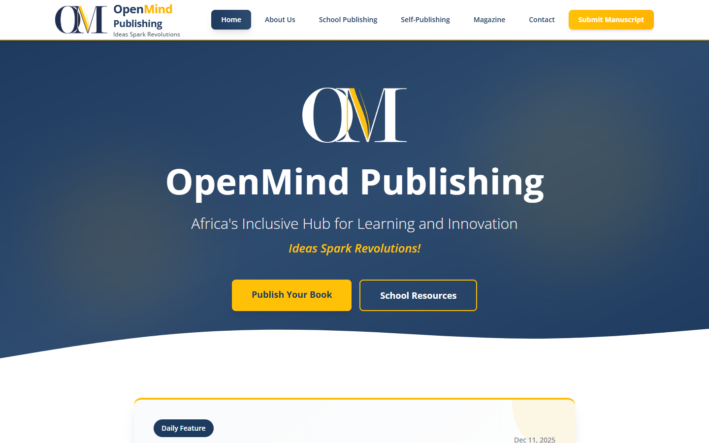 Open Mind Publishing preview